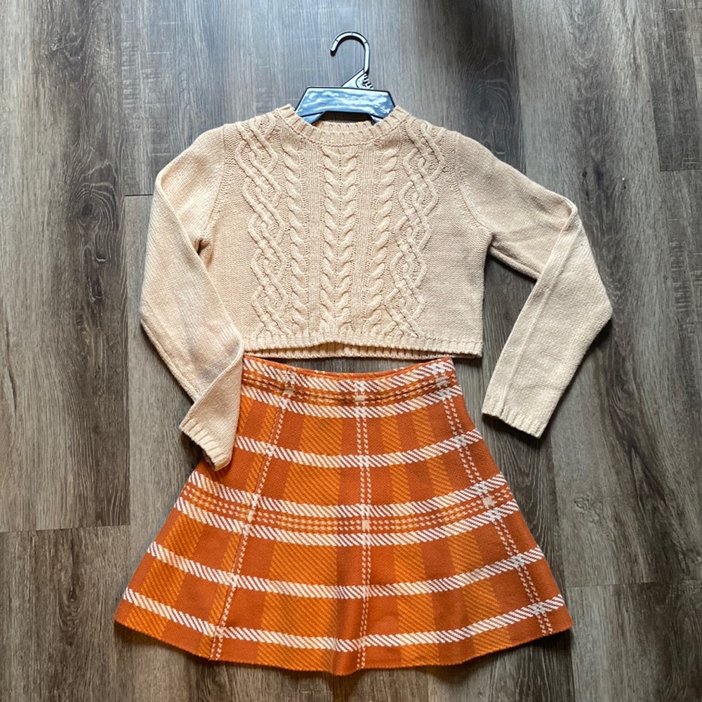 Two piece skirt and sweater